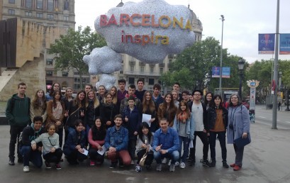 Alumnes del cicle de Turisme fan la visita guiada a Barcelona