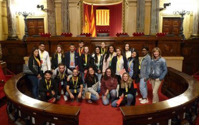 Visita al Parlament de Catalunya amb els alumnes de primer d’AFI