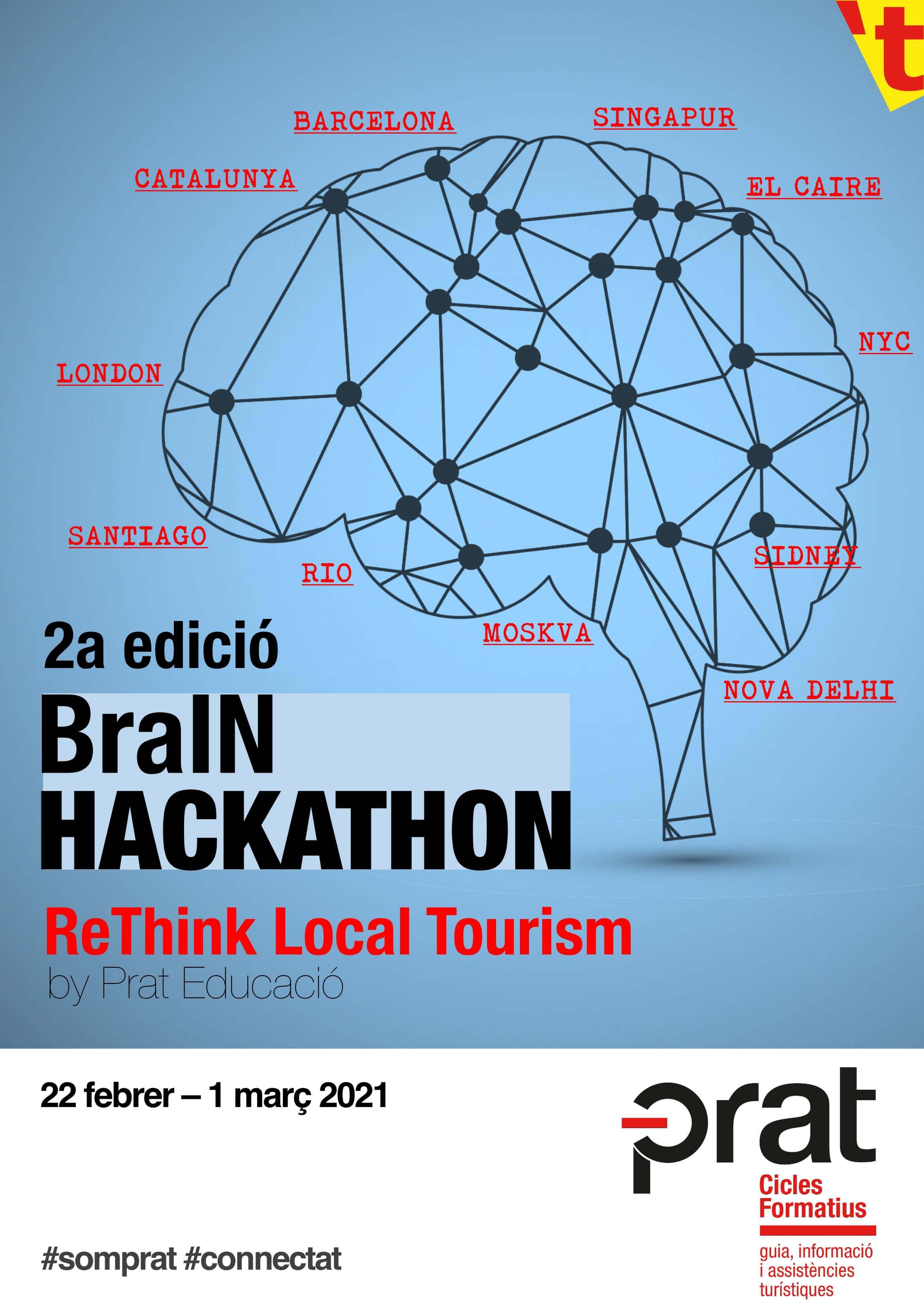 2a edició: BraIN Hackathon - ReThink Local Tourism by Prat Educació - Cicle Formatiu de Grau Superior de Turisme