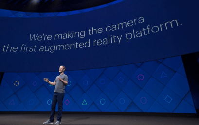 Realitat augmentada a la càmera del telèfon mòbil per Mark Zuckerberg
