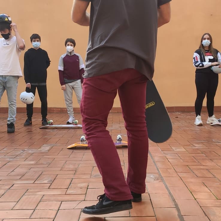 Taller d'skateboarding amb els alumnes de Batxillerat