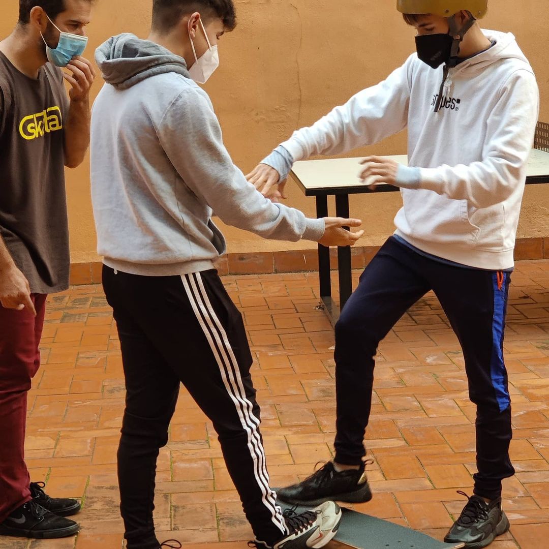 Taller d'skateboarding amb els alumnes de Batxillerat